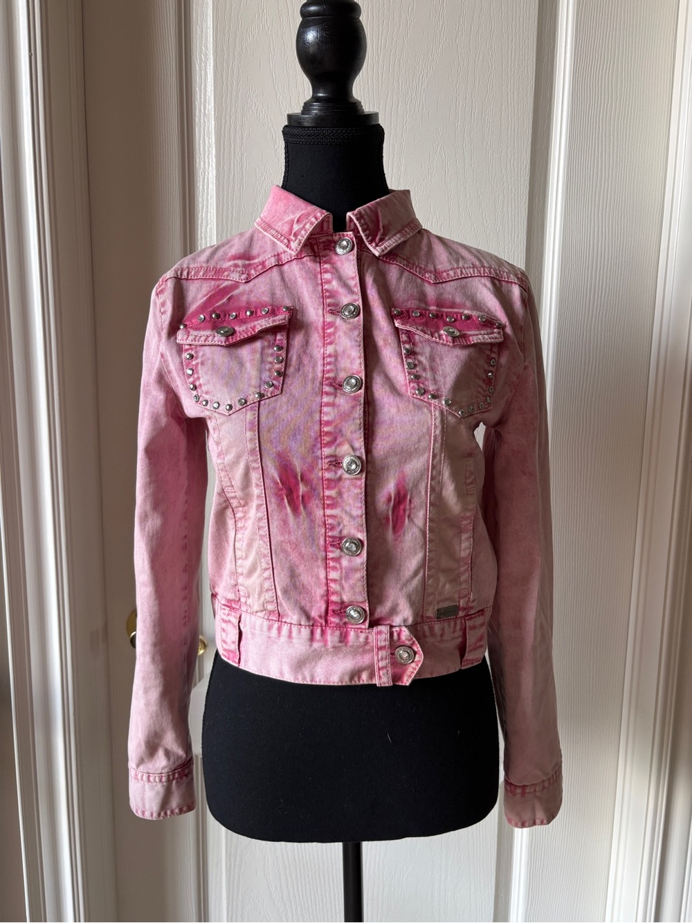 Baby Phat Pink Studded Denim Jacket